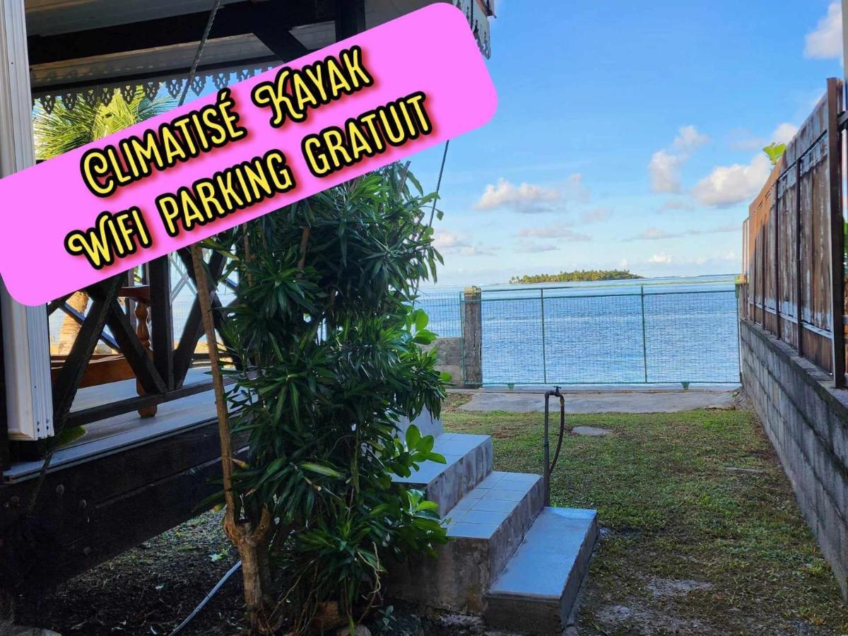 Fare Miti En Bord De Mer Fare Tepua Lodge Uturoa Extérieur photo